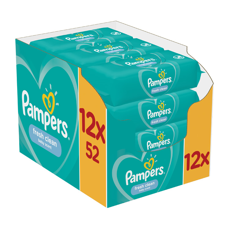 PAMPERS BABYDOEKJES FRESH CLEAN DOOS