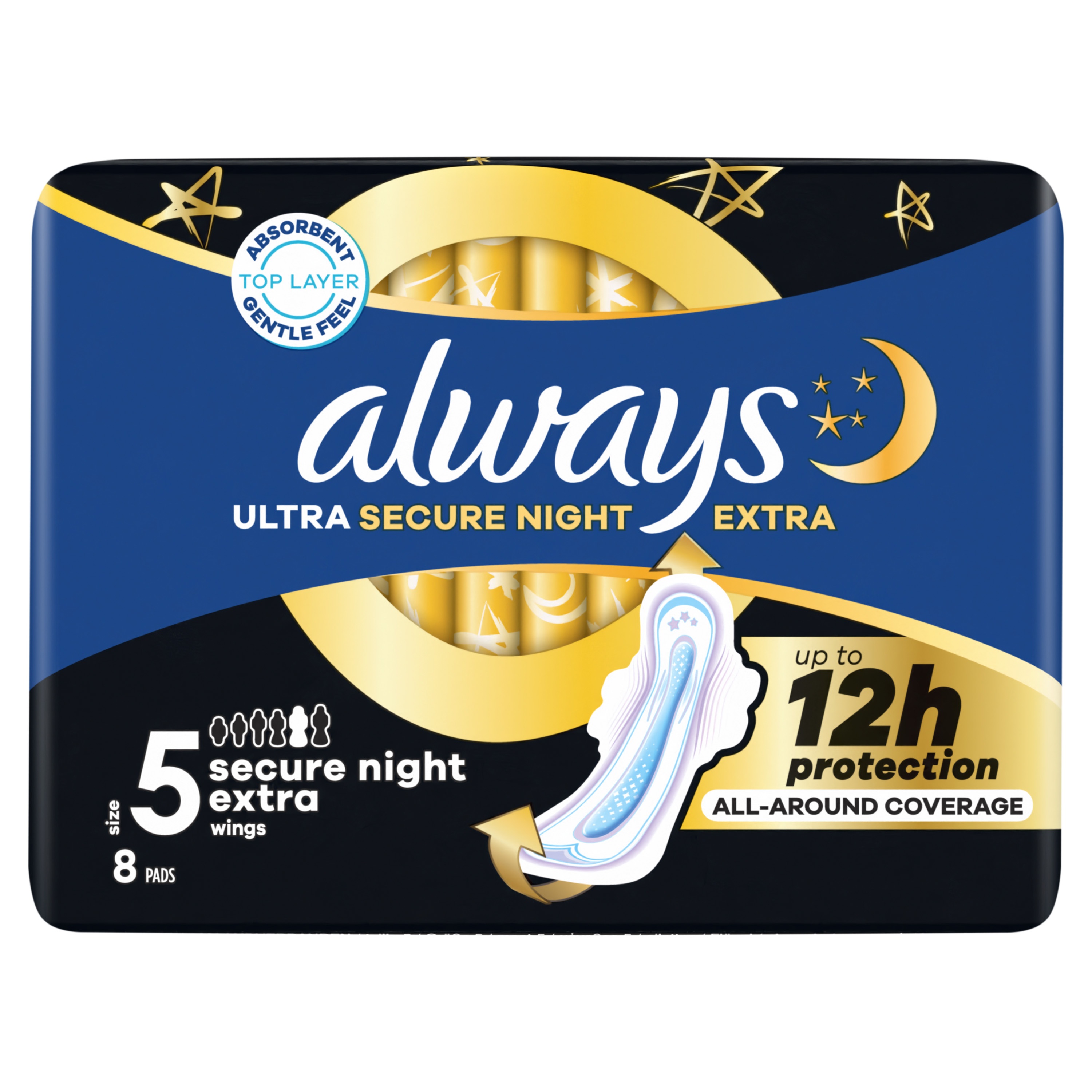 ALWAYS MAANDVERBAND ULTRA SECURE NIGHT EXTRA VLEUGELS