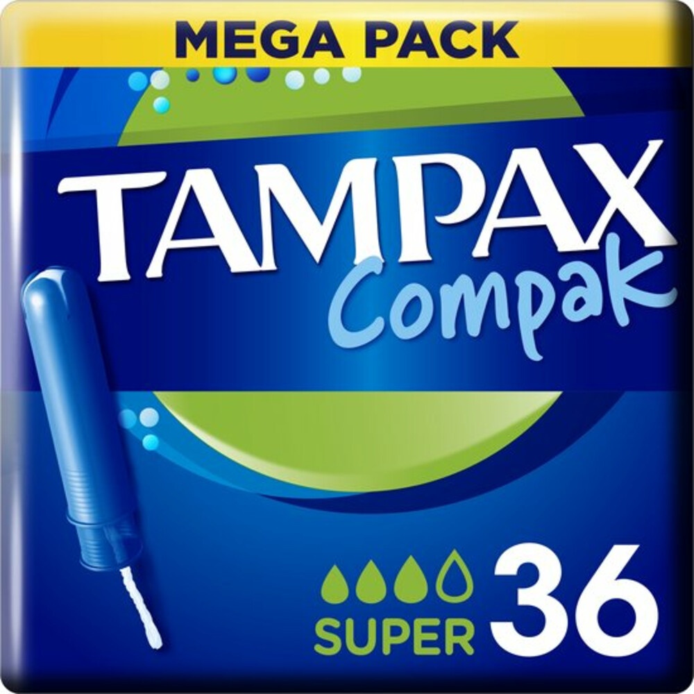 TAMPAX TAMPONS COMPACK SUPER