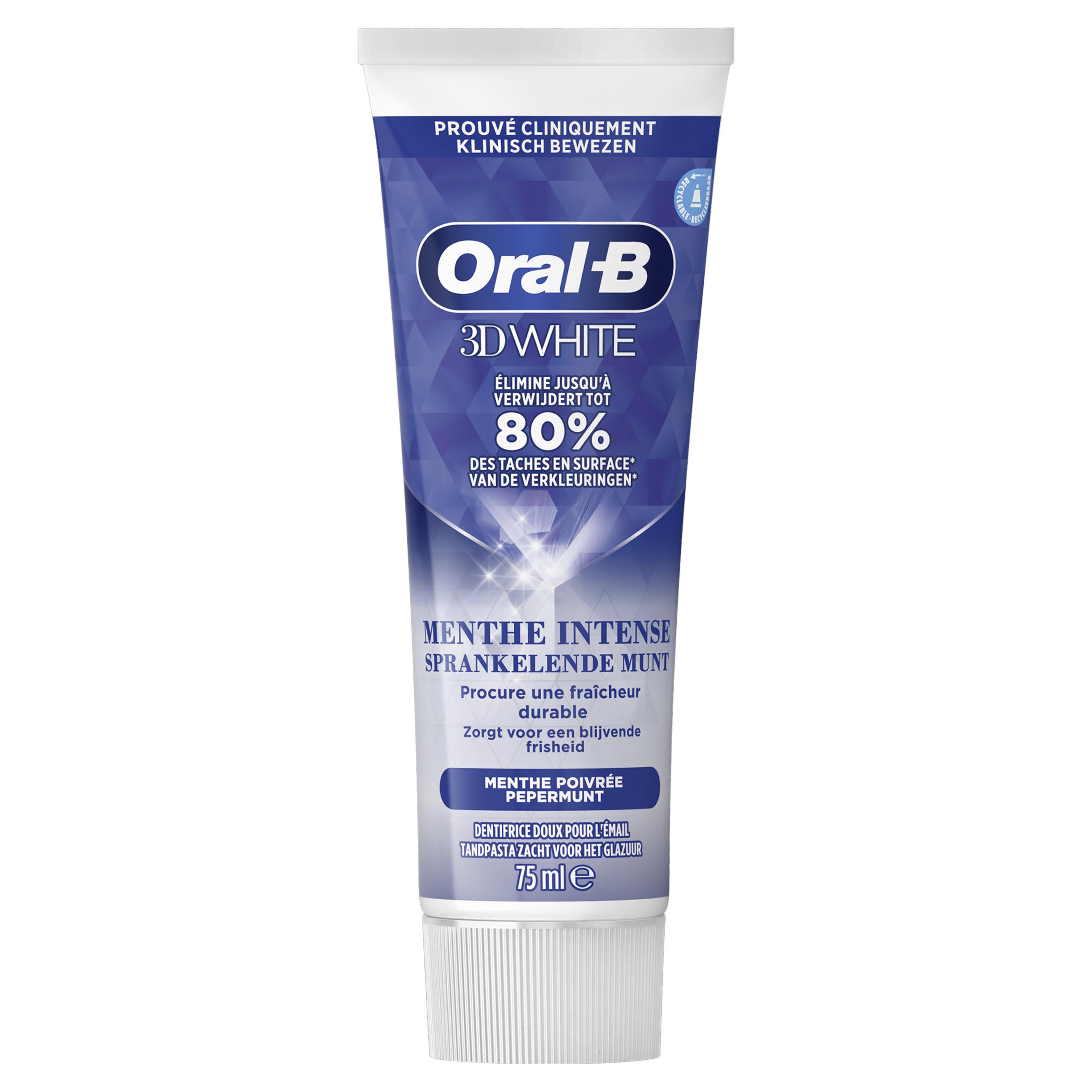ORAL-B TANDPASTA 3D WHITE SPARKLING MINT