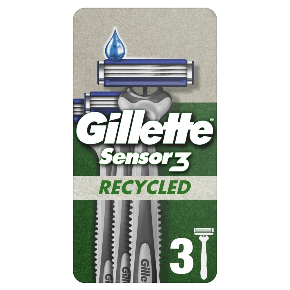 GILLETTE SENSOR3 WEGWERPMESJES RECYLED