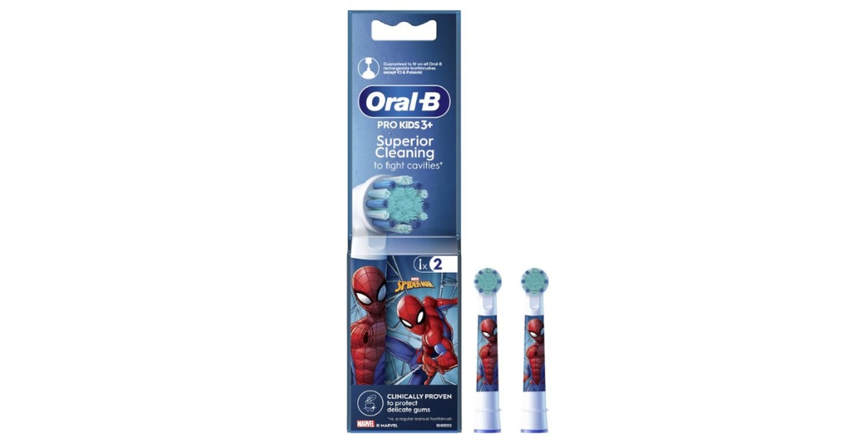 ORAL-B ELEKTRISCHE TANDENBORSTEL REFILL KIDS SPIDERMAN