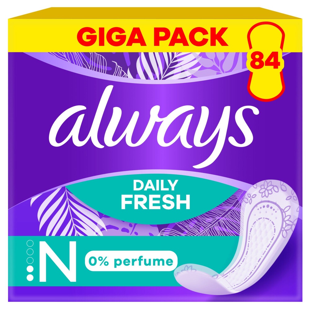 ALWAYS INLEGKRUISJES DAILY FRESH NORMAL 0% PERFUME
