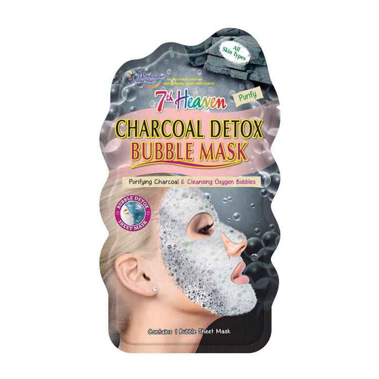 MONTAGNE 7th HEAVEN FACE MASK CHARCOAL DETOX BUBBLE SHEET