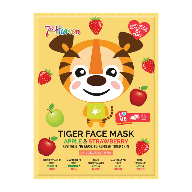 MONTAGNE 7th HEAVEN TIGER FACE MASK APPLE   STRAWBERRY