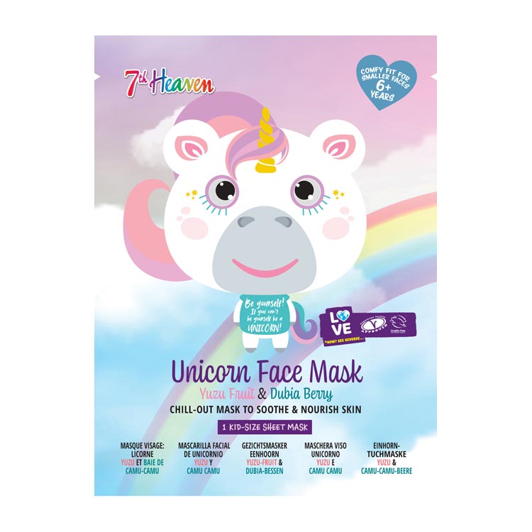 MONTAGNE 7th HEAVEN UNICORN FACE MASK YUZU FR.  DUBIA BERRY