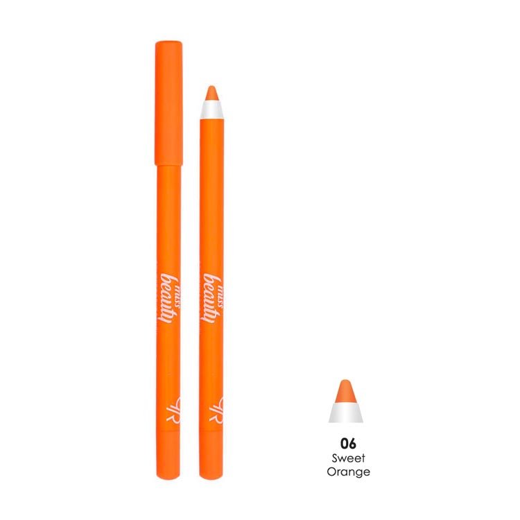 GOLDEN ROSE MISS BEAUTY EYE PENCIL 06 SWEET ORANGE
