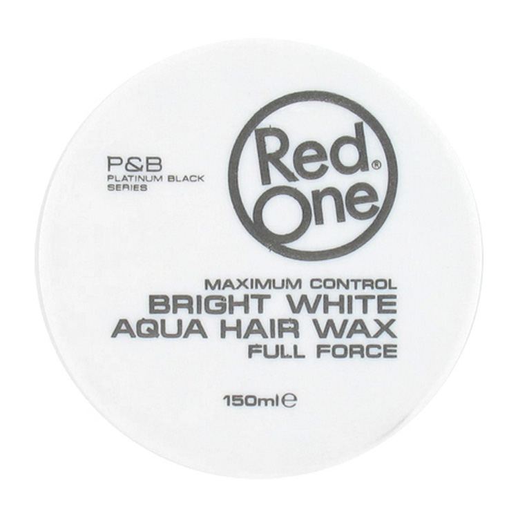 RED ONE HAIR GEL WAX BRIGHT WHITE AQUA