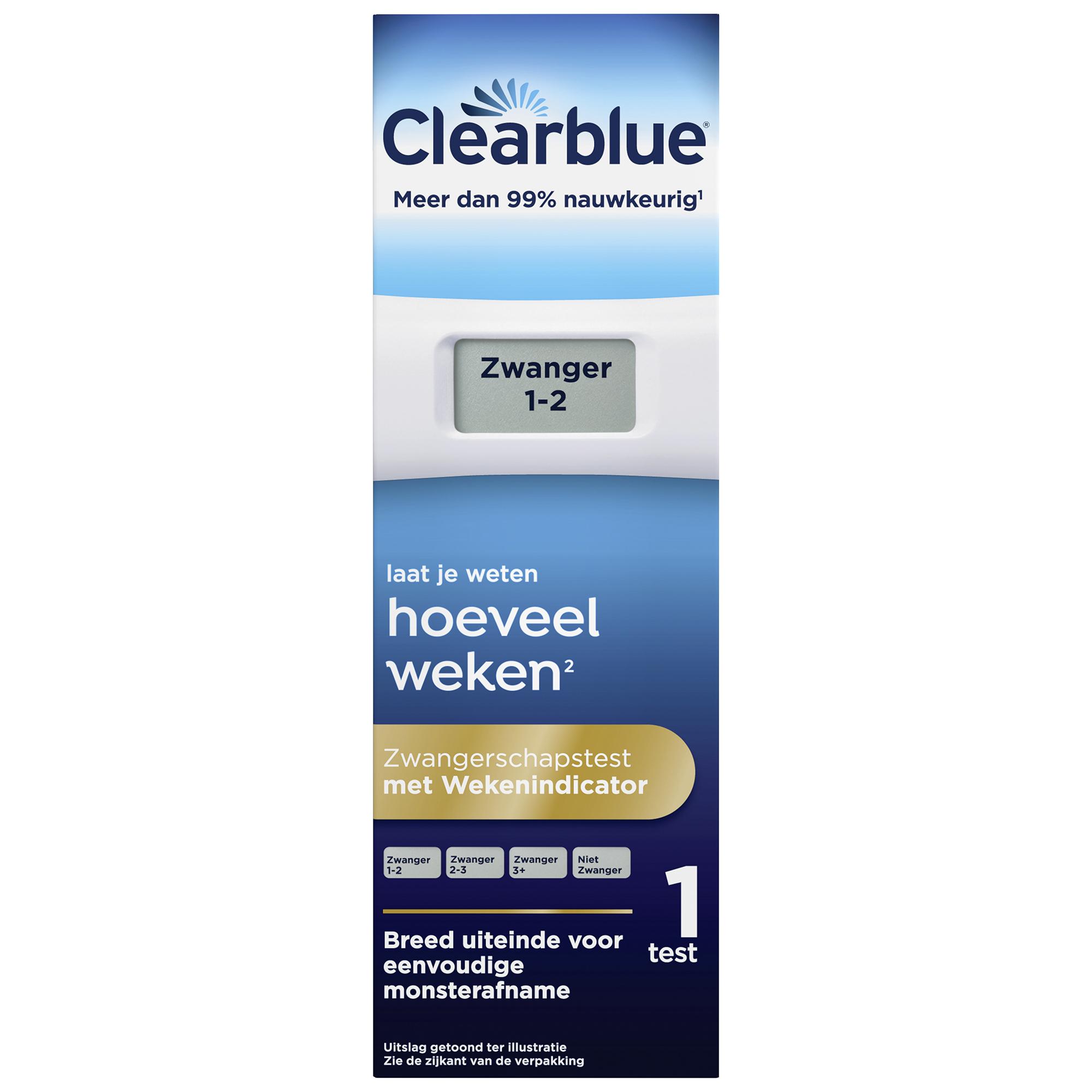 CLEARBLUE DIGITALE ZWANGERSCHAPSTEST MET WEKENINDICATOR