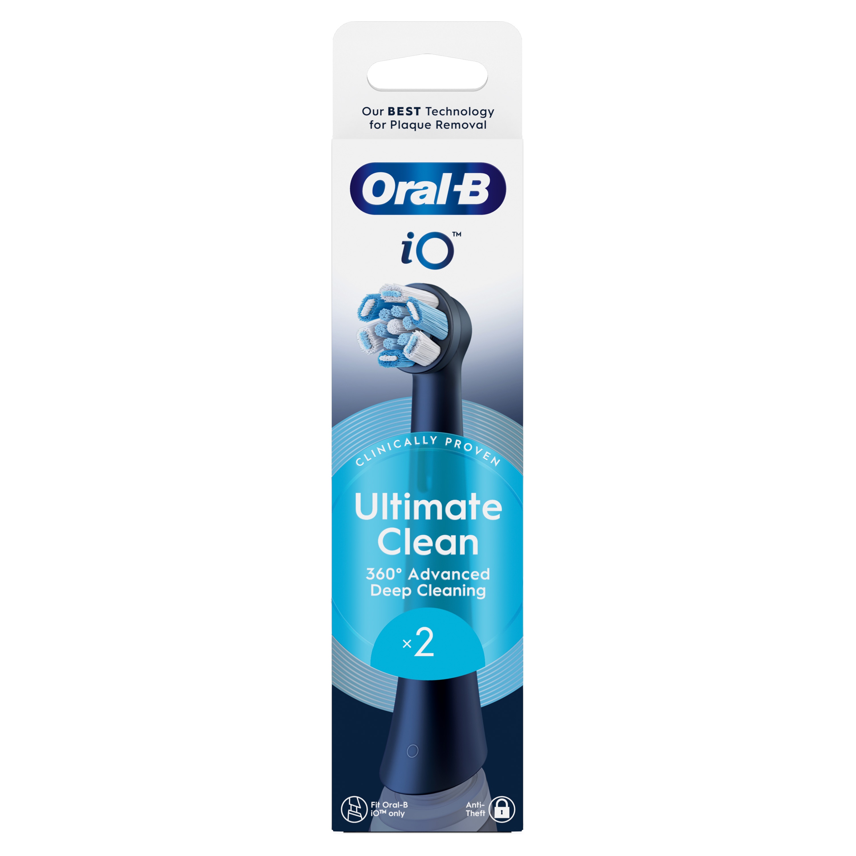 ORAL-B ELEKTRISCHE TANDENBORSTEL REFILL IO ULTIMATE CLEAN BLACK