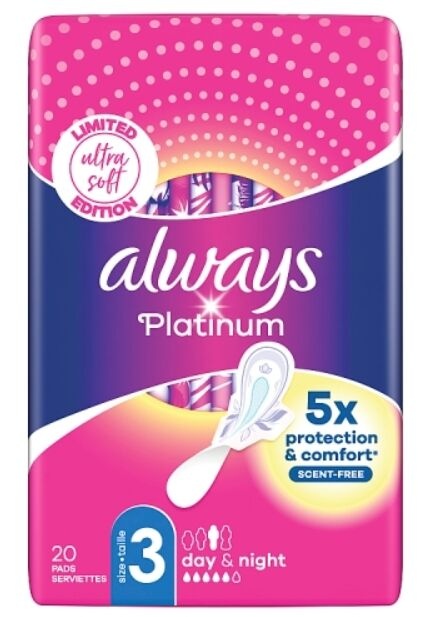 ALWAYS MAANDVERBAND PLATINUM DAY   NIGHT LONG