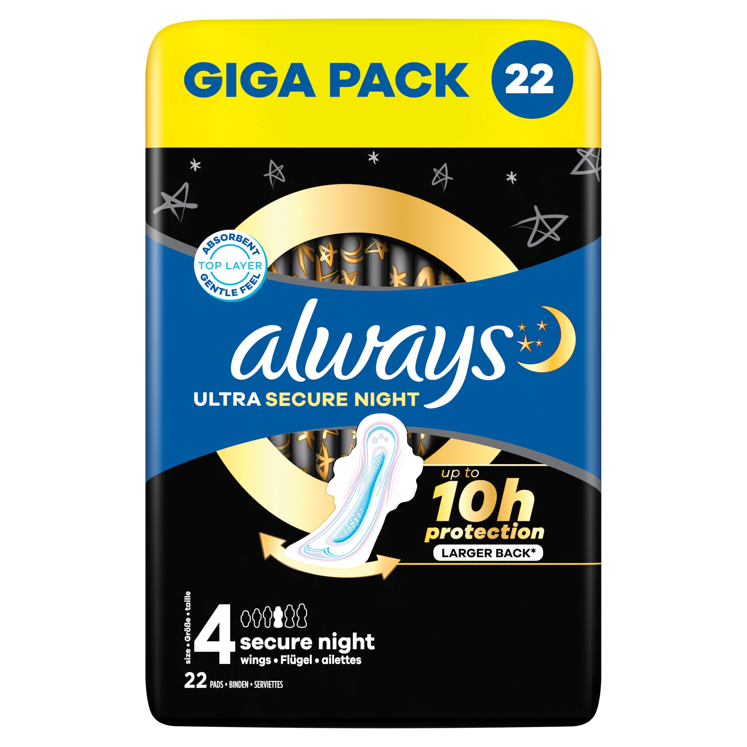 ALWAYS MAANDVERBAND ULTRA SECURE NIGHT   VLEUGELS