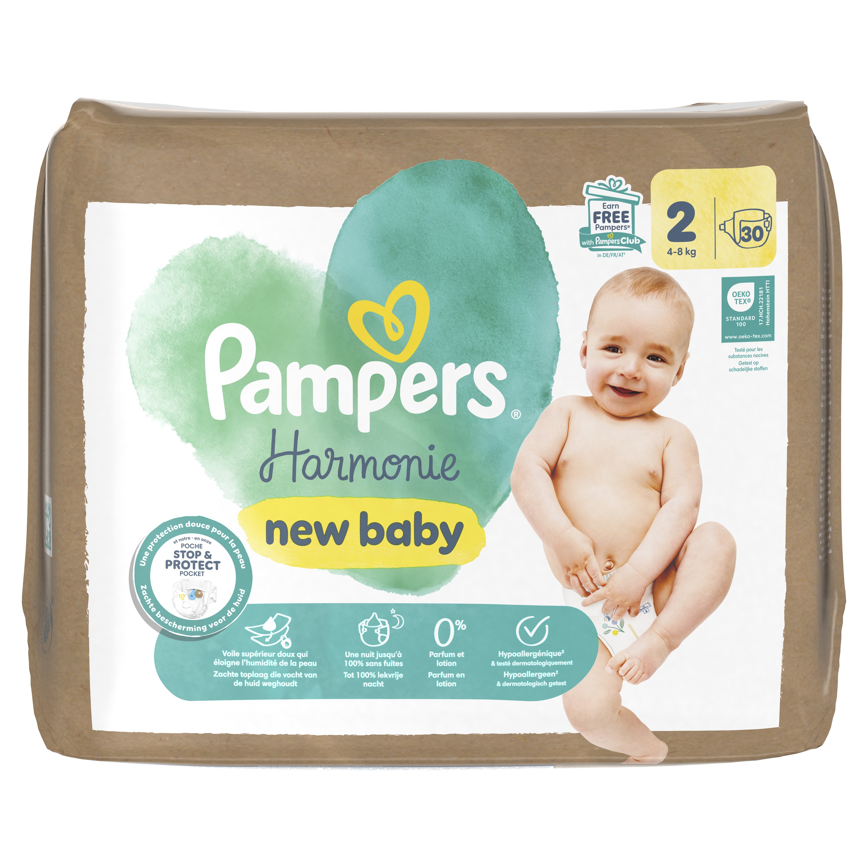 PAMPERS HARMONIE KEYSIZE MT 2