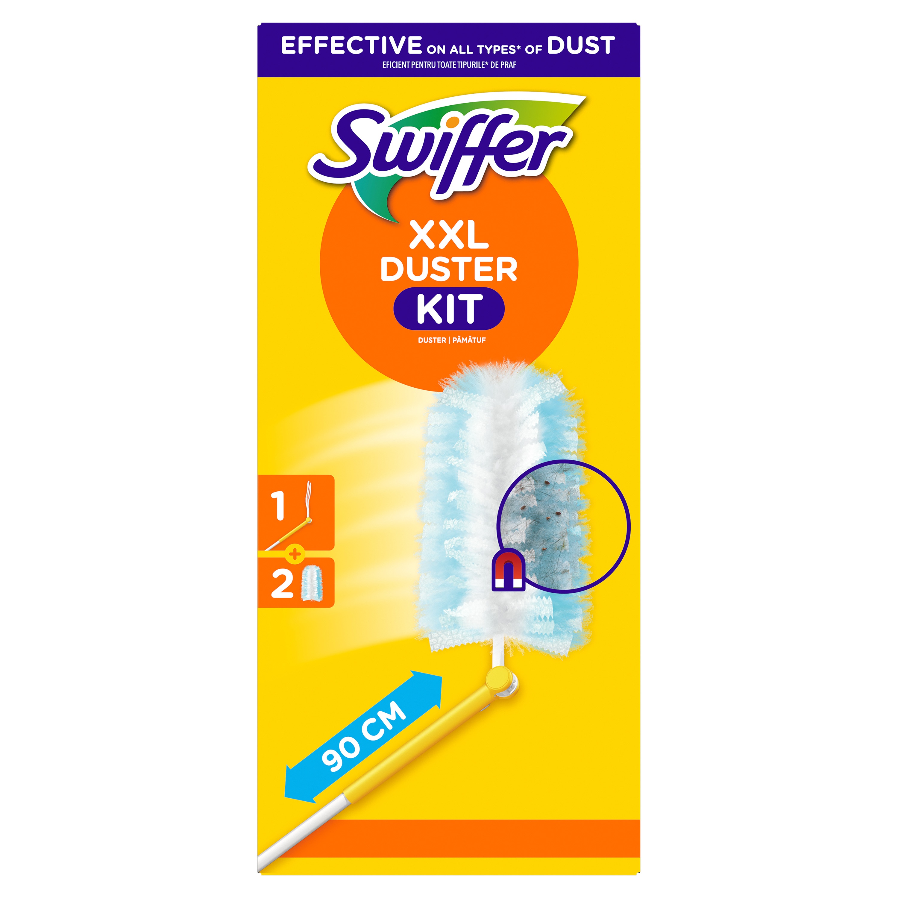 SWIFFER DUSTER STARTERKIT PLUMEAU   2 DOEKJES
