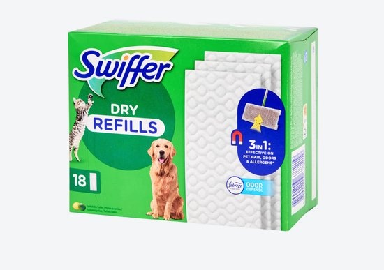 SWIFFER VLOERDOEKJES REFILL PET