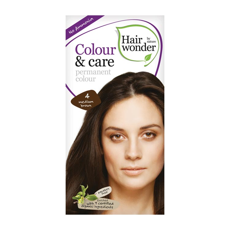 HAIRWONDER COLOUR   CARE 4 MEDIUM BROWN