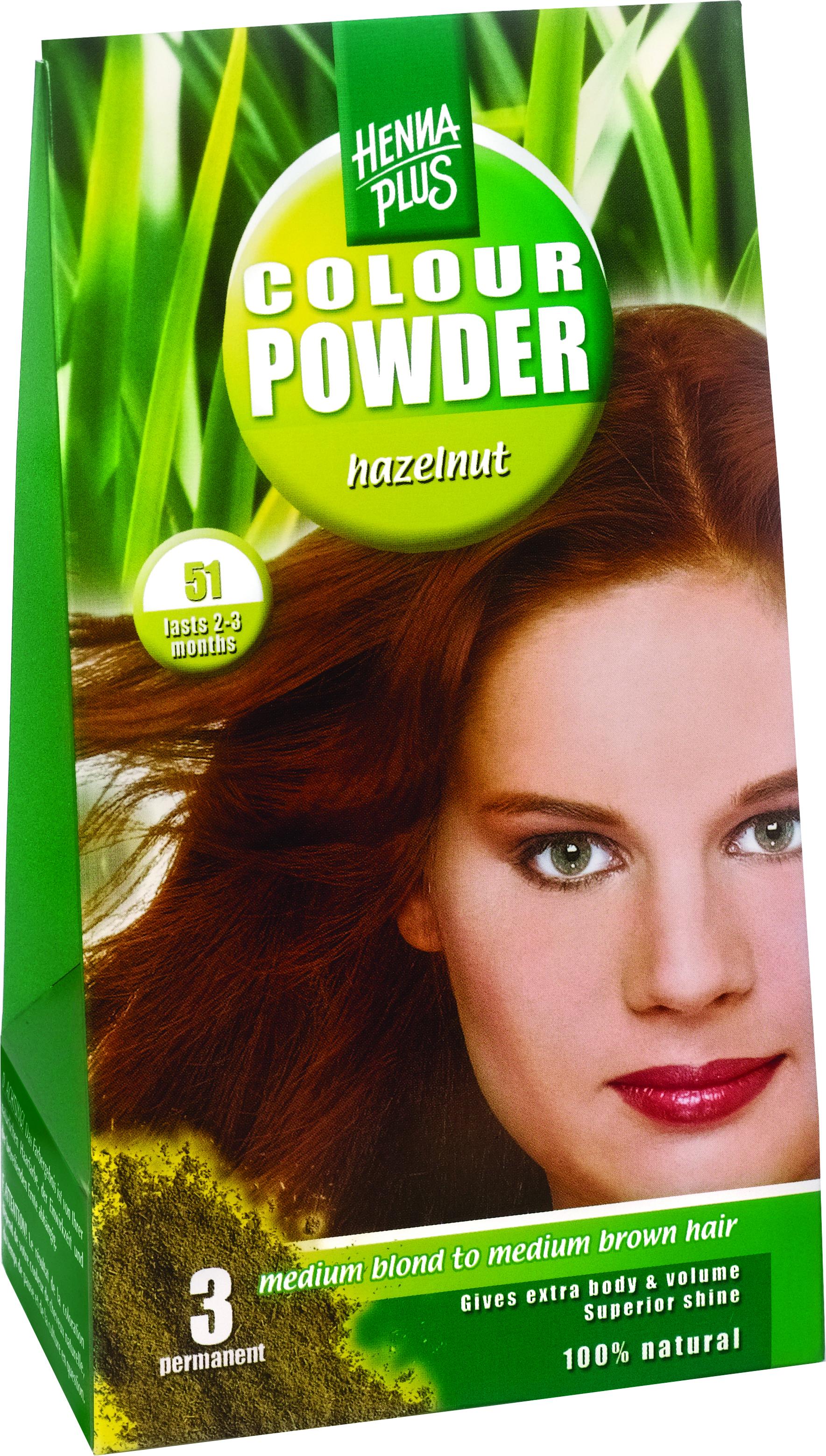 HENNAPLUS COLOUR POWDER 51 HAZELNUT