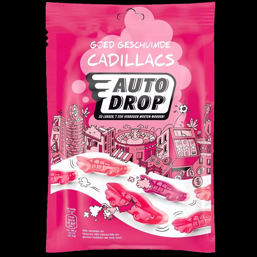 AUTODROP GESCHUIMDE CADILLACS