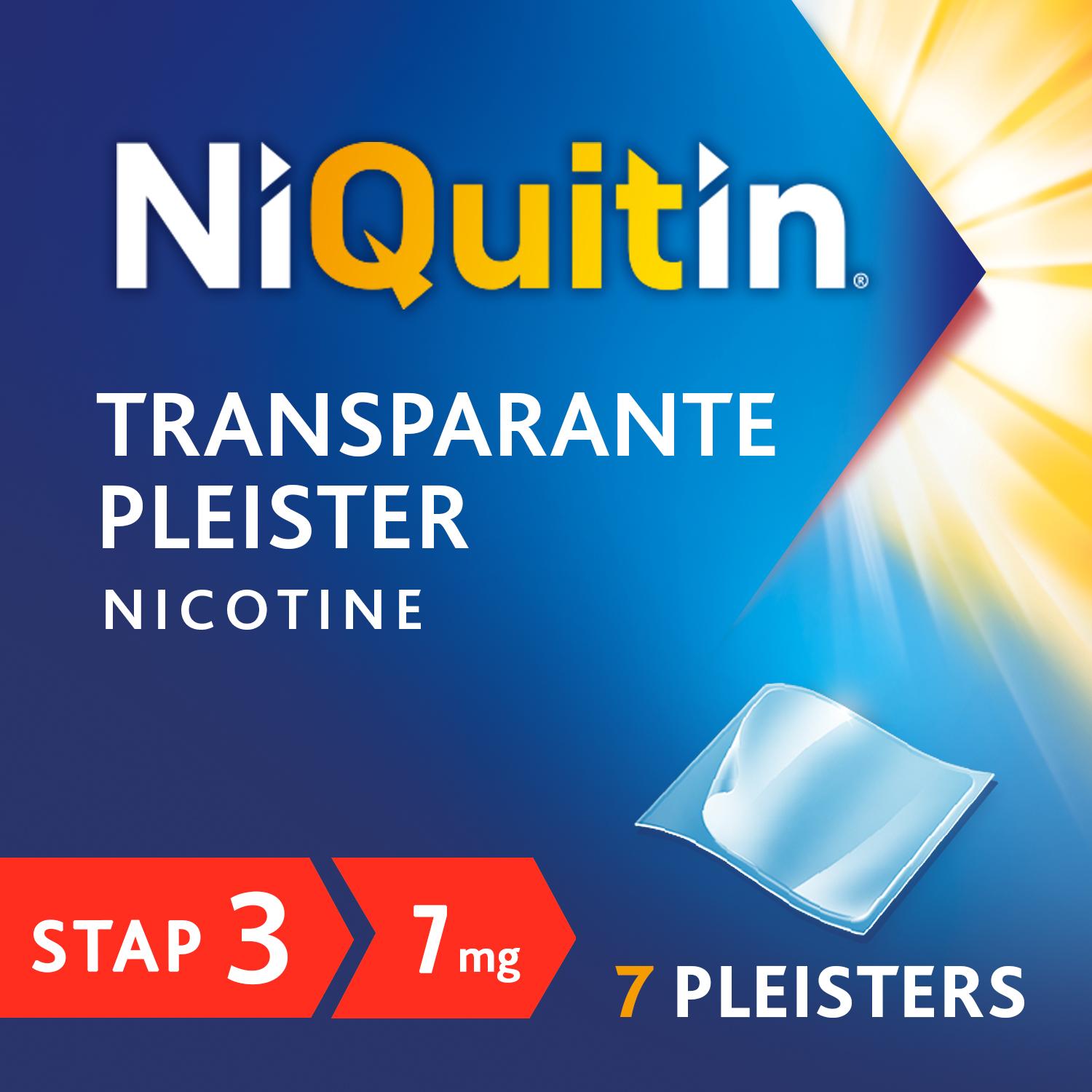 NIQUITIN CLEAR PATCH STAP 3 7MG