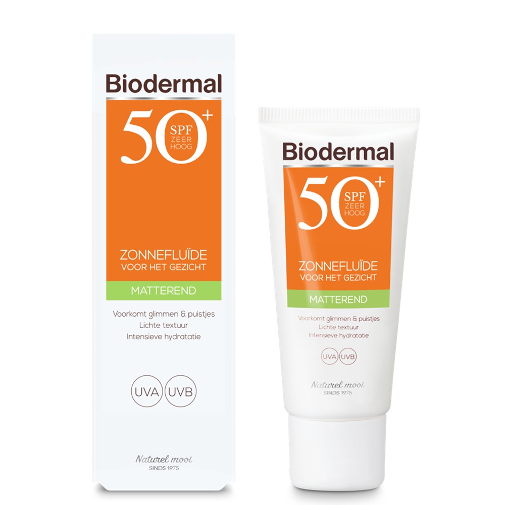 BIODERMAL ZONNEFLUID MATTEREND SPF50