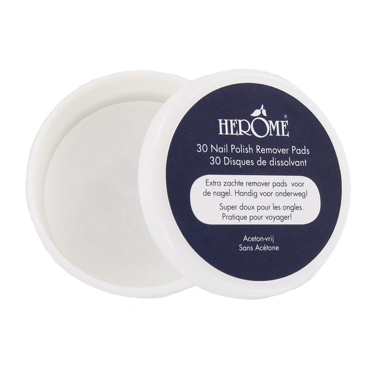 HEROME NAIL POLISH REMOVER PADS ZONDER ACETON