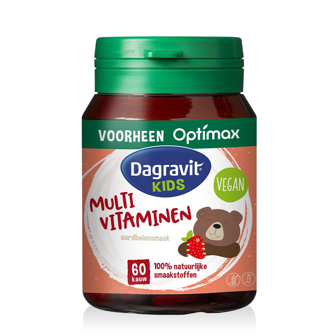 DAGRAVIT KIDS EXTRA MULTIVITAMINE AARDBEI