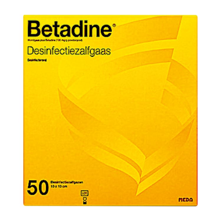 BETADINE ZALFGAAS 10X10CM