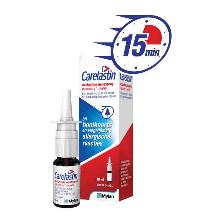 CARELASTIN AZELASTINE NEUSSPRAY 1MG/ML VANAF 6 JAAR