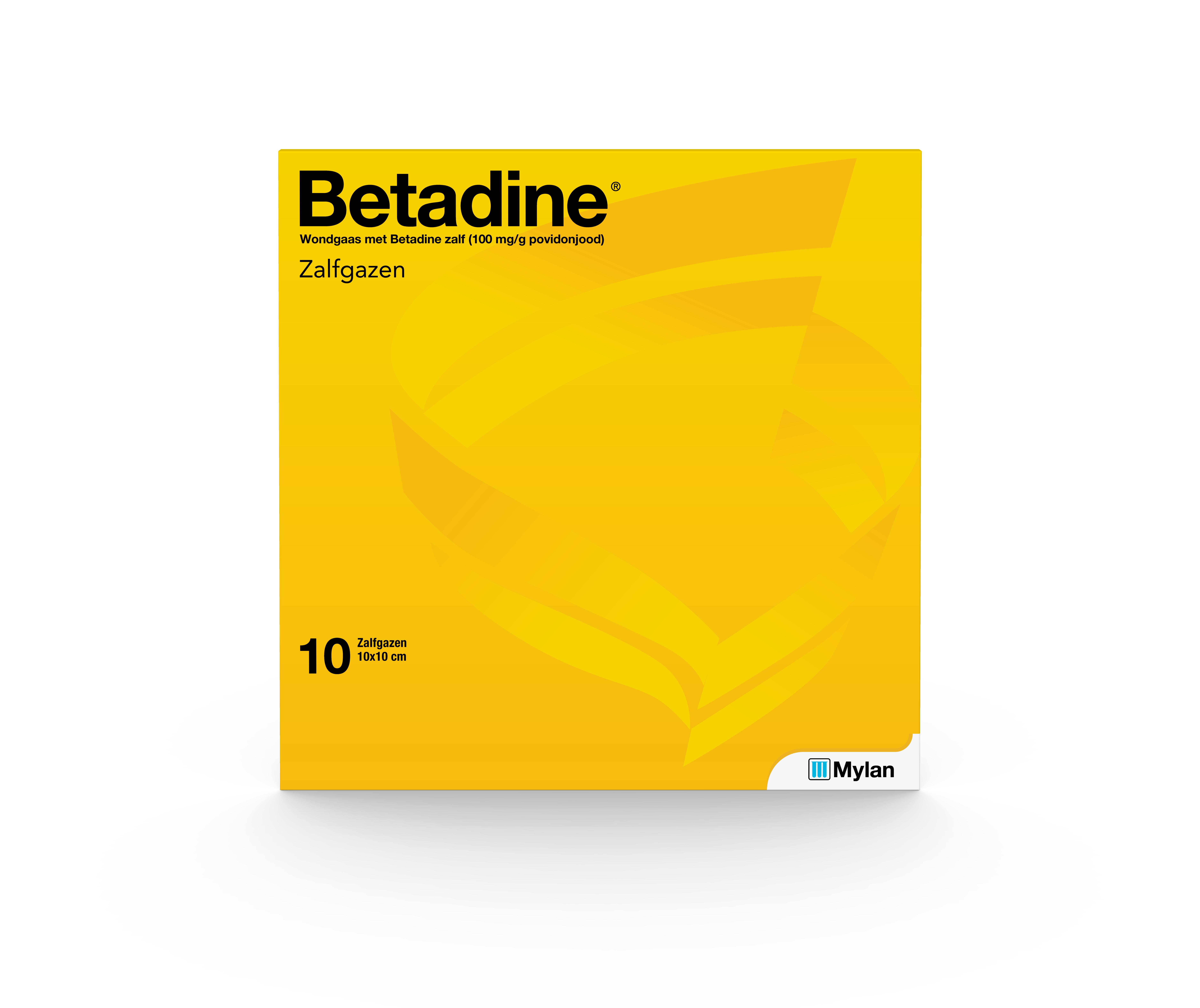 BETADINE ZALFGAAS 10X10CM