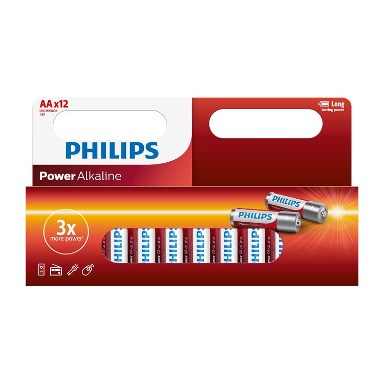PHILIPS BATTERIJ POWER ALKALINE AA LR6