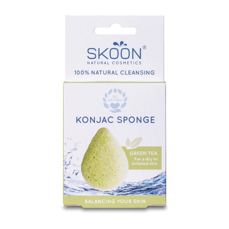 SKOON KONJAC SPONGE GREEN TEA