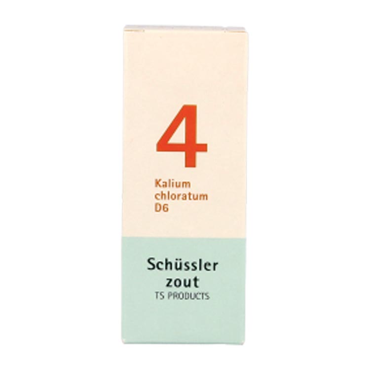 PFLUGER SCHUSSLERZOUTEN NR. 4 KALIUM CHLORATUM D6