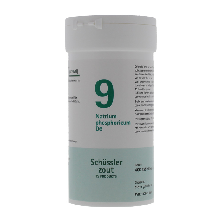 PFLUGER SCHUSSLERZOUTEN NR. 9 NATRIUM PHOSPHORICUM D6