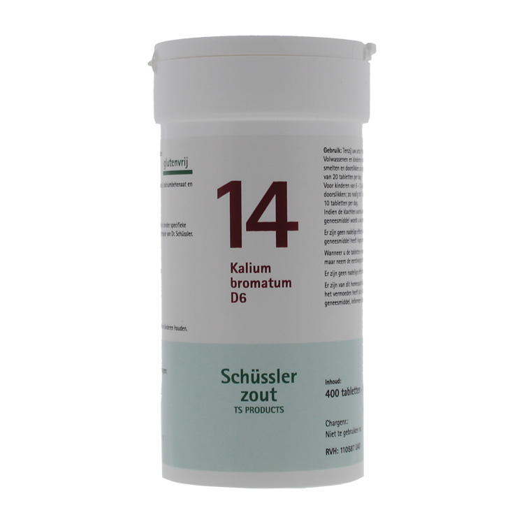 PFLUGER SCHUSSLERZOUTEN NR. 14 KALIUM BROMATUM D6