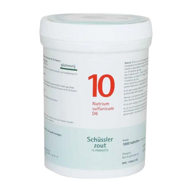 PFLUGER SCHUSSLERZOUTEN NR. 10 NATRIUM SULFURICUM D6