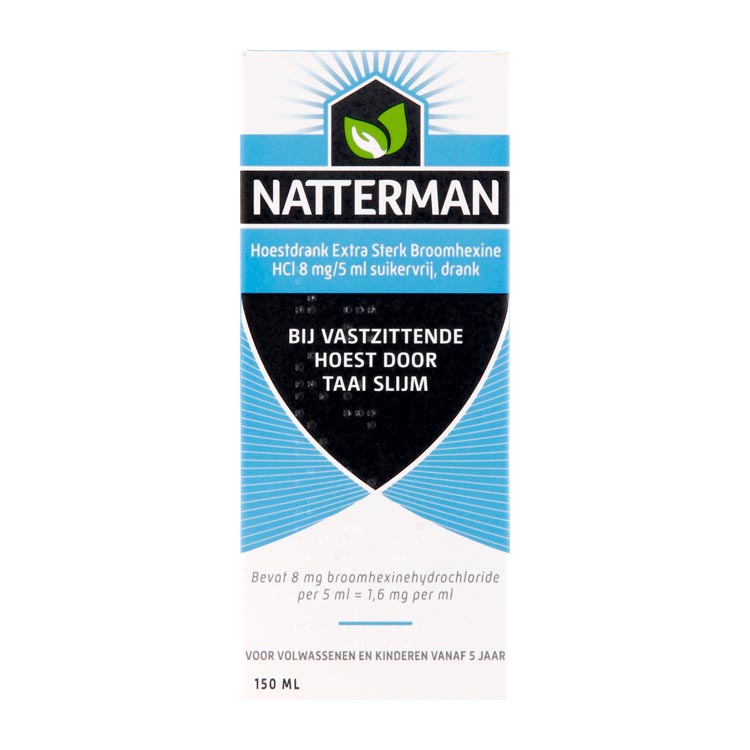 NATTERMAN BROOMHEXINE EXTRA STERK 8MG/5ML