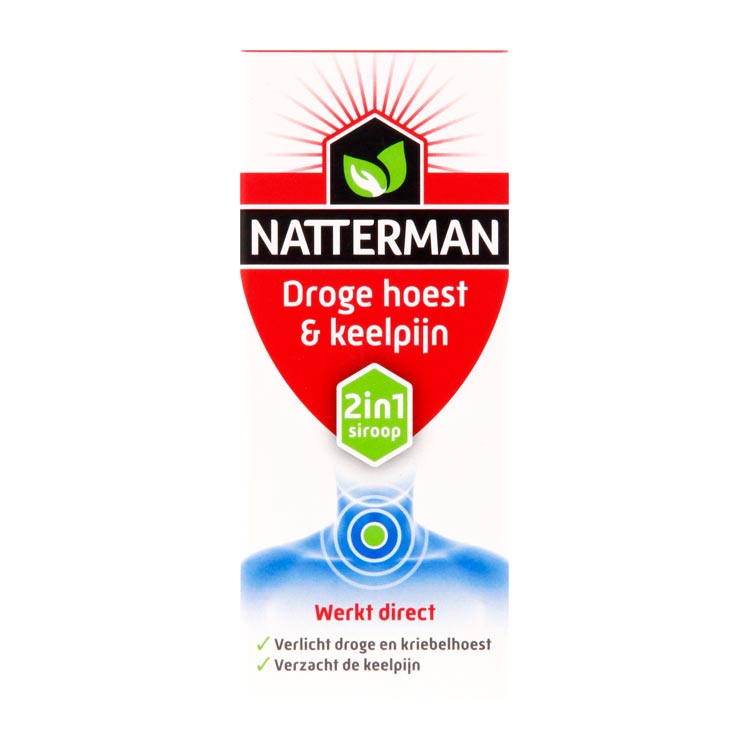 NATTERMAN DROGE HOEST EN KEELPIJN