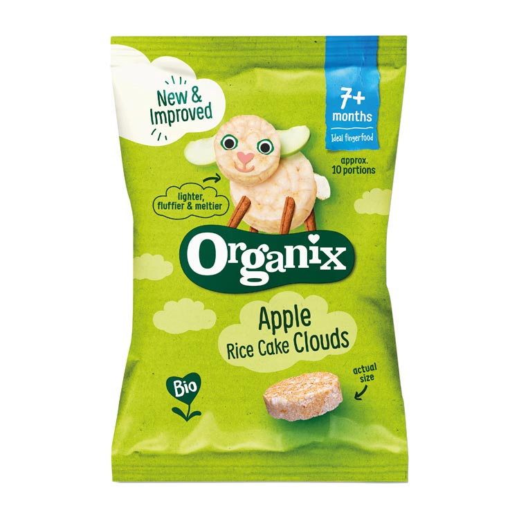 ORGANIX GOODIES RIJSTWAFELTJES APPEL -NL-BIO-01