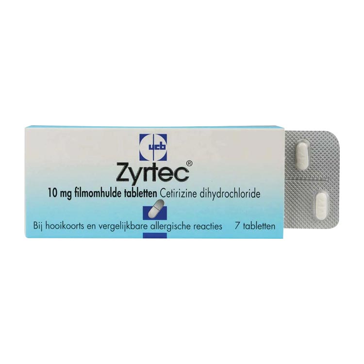 ZYRTEC CETIRIZINE 10 MG TABLETTEN