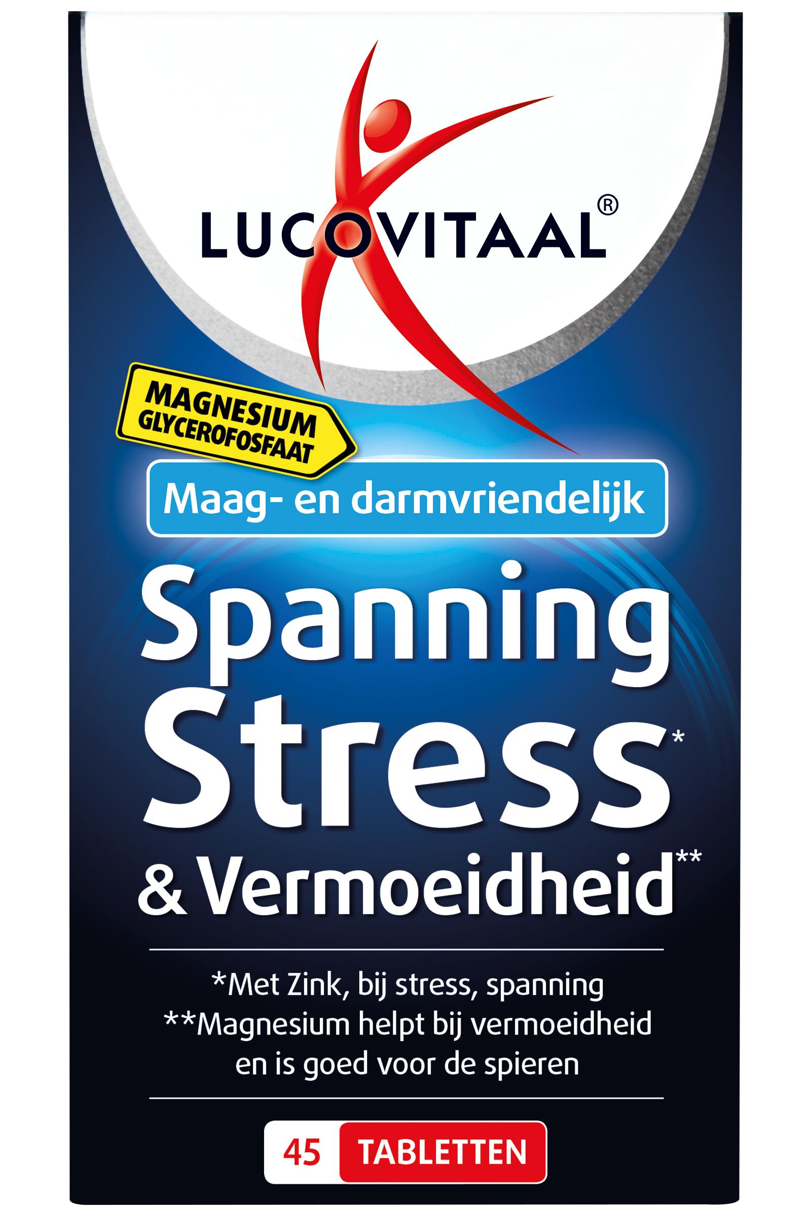 LUCOVITAAL MAGNESIUM SPANNING , STRESS   VERMOEIDHEID