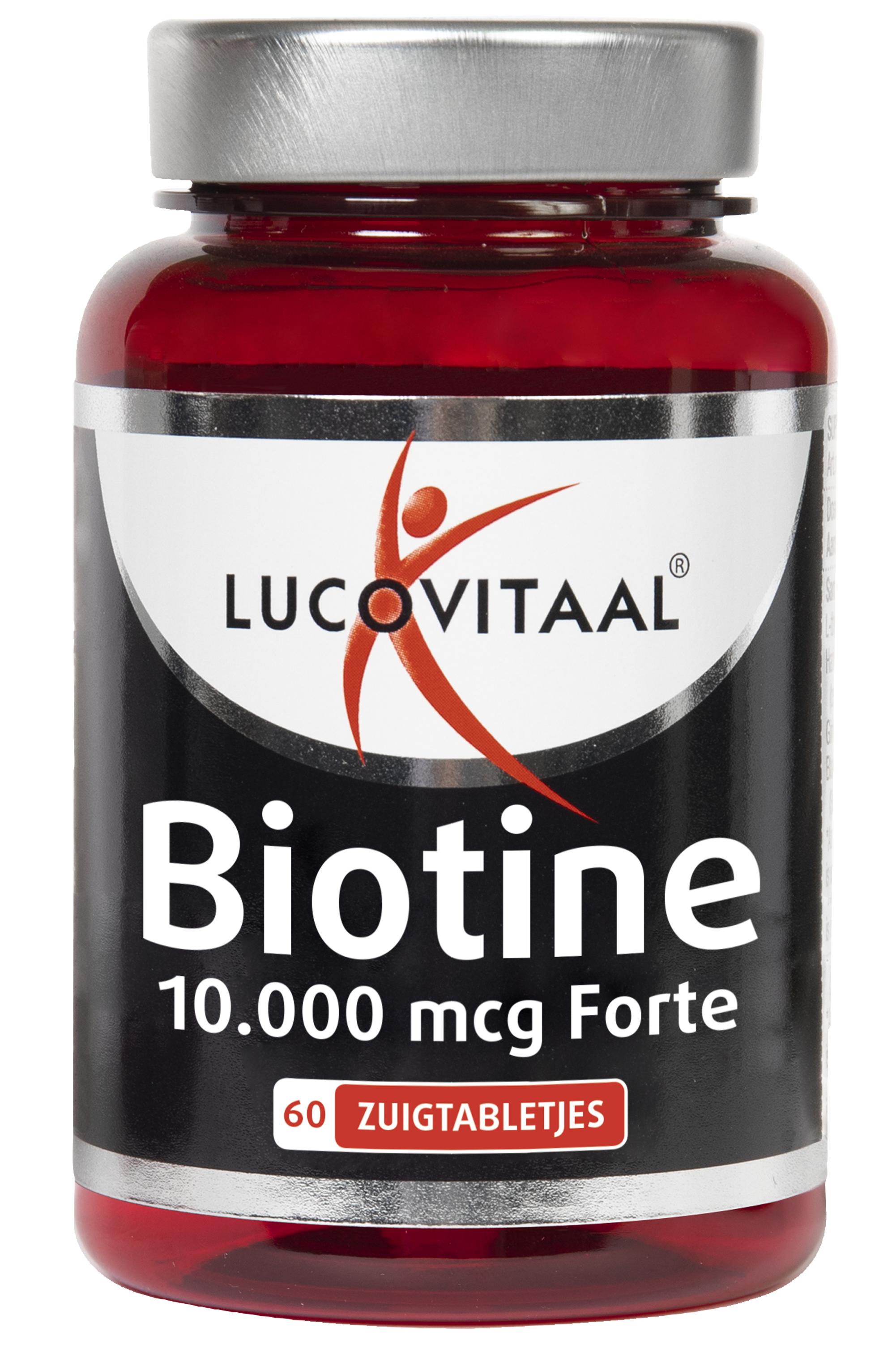 LUCOVITAAL BIOTINE 10.000 MCG FORTE ZUIGTBL