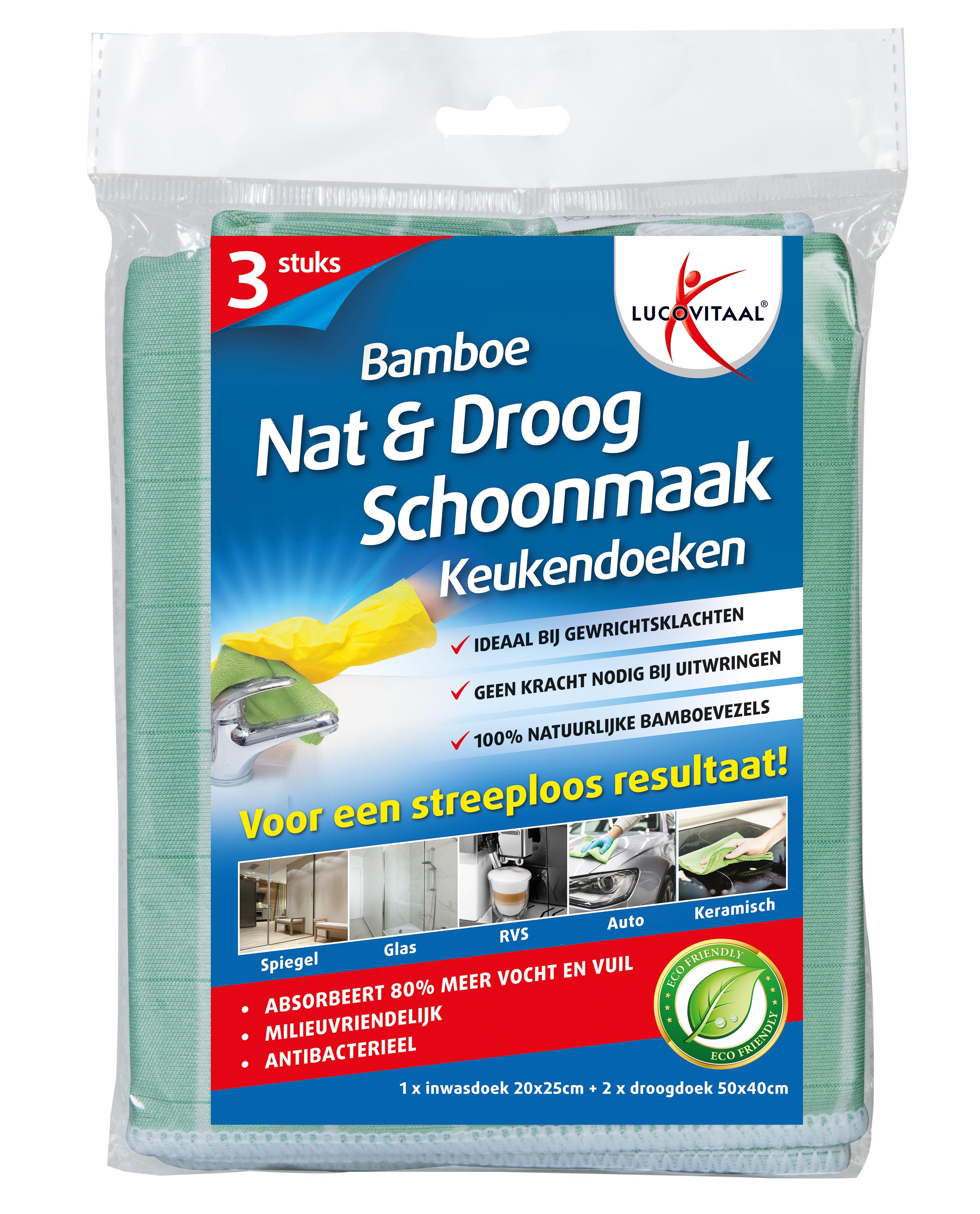LUCOVITAAL BAMBOE SCHOONMAAKDOEK