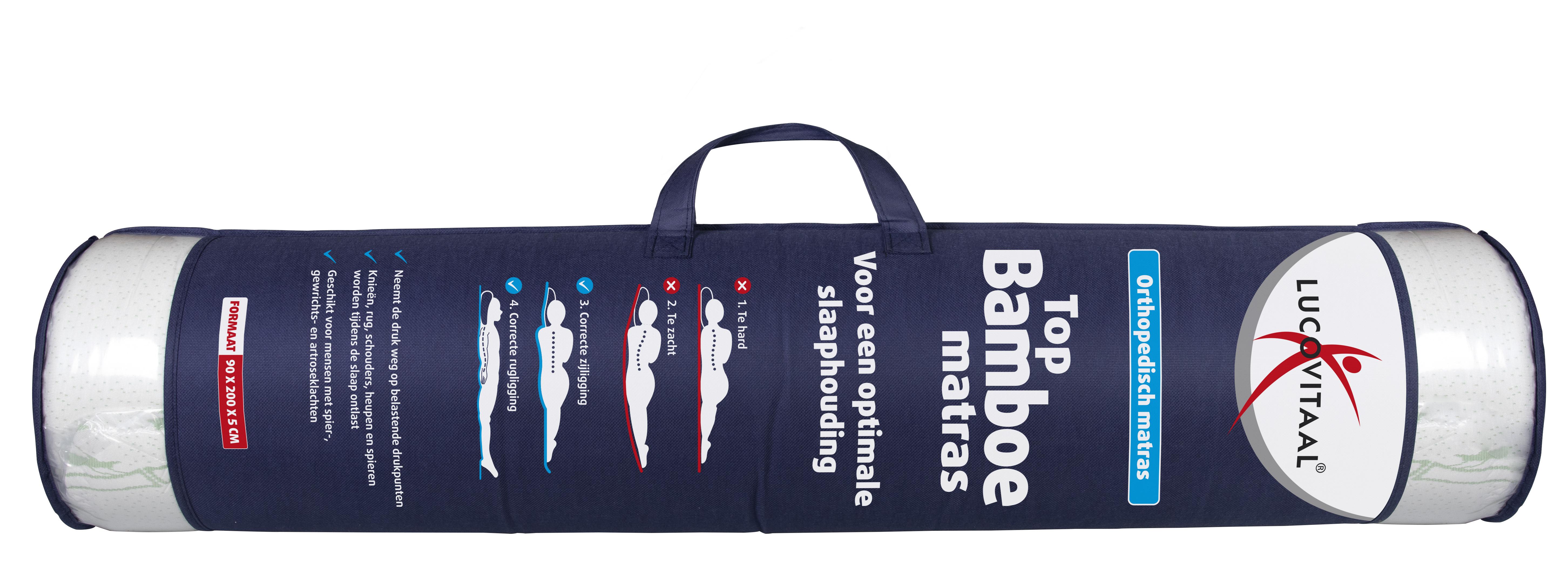 LUCOVITAAL BAMBOE TOPMATRAS 90x200 CM