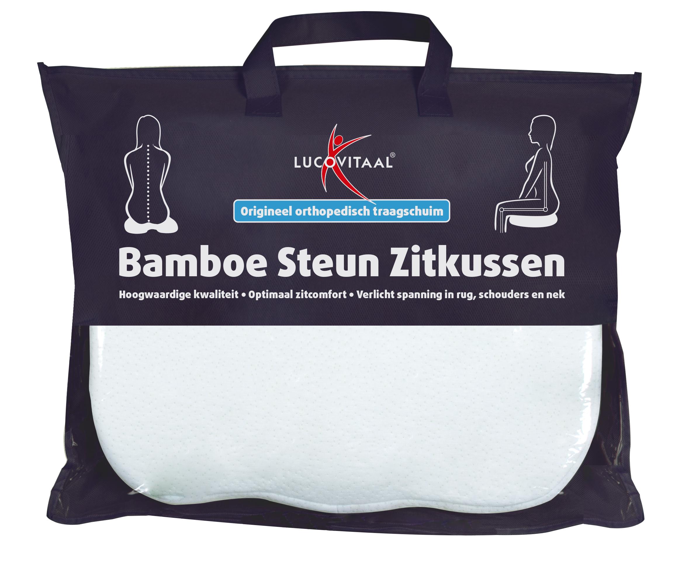 LUCOVITAAL BAMBOE STEUN ZITKUSSEN WIT