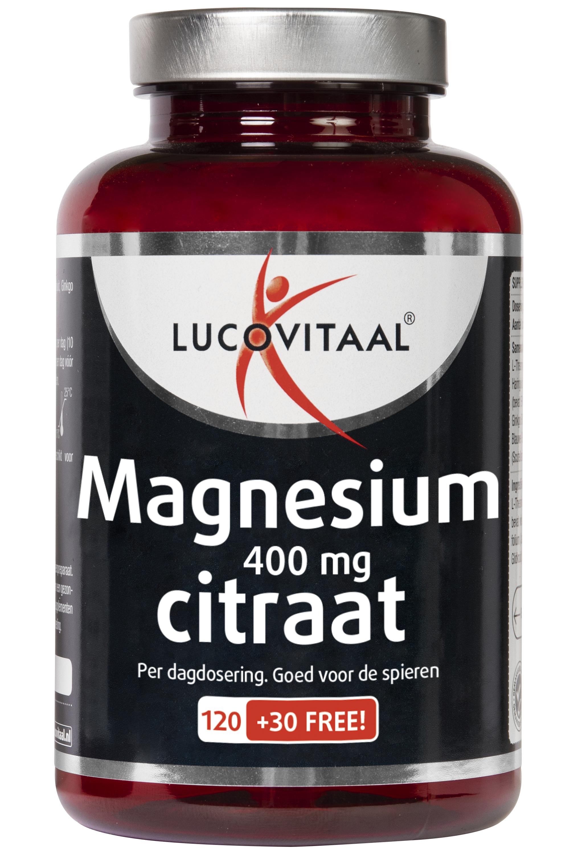 LUCOVITAAL MAGNESIUM CITRAAT 400 MG