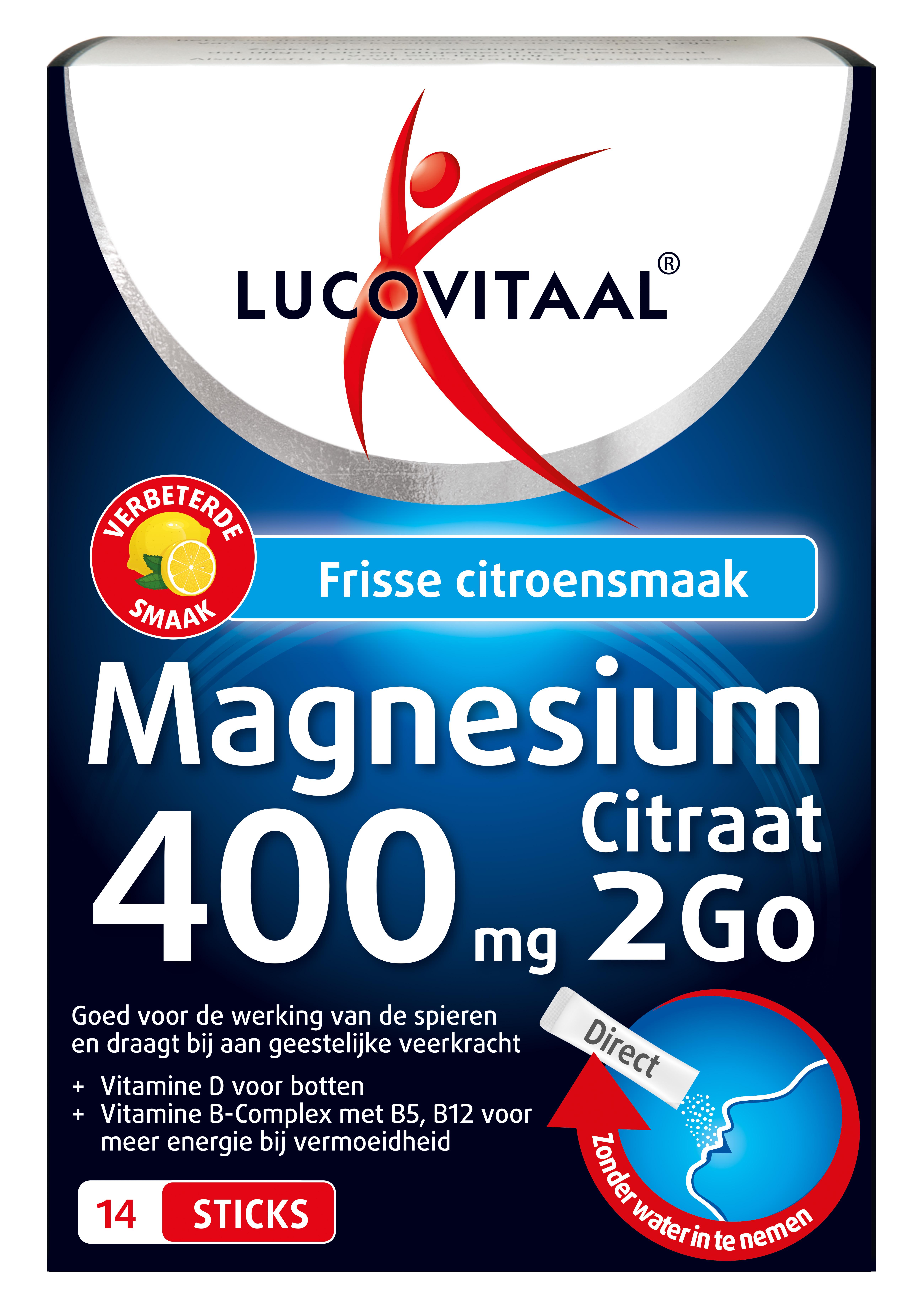 LUCOVITAAL MAGNESIUM CITRAAT 400 MG 2GO