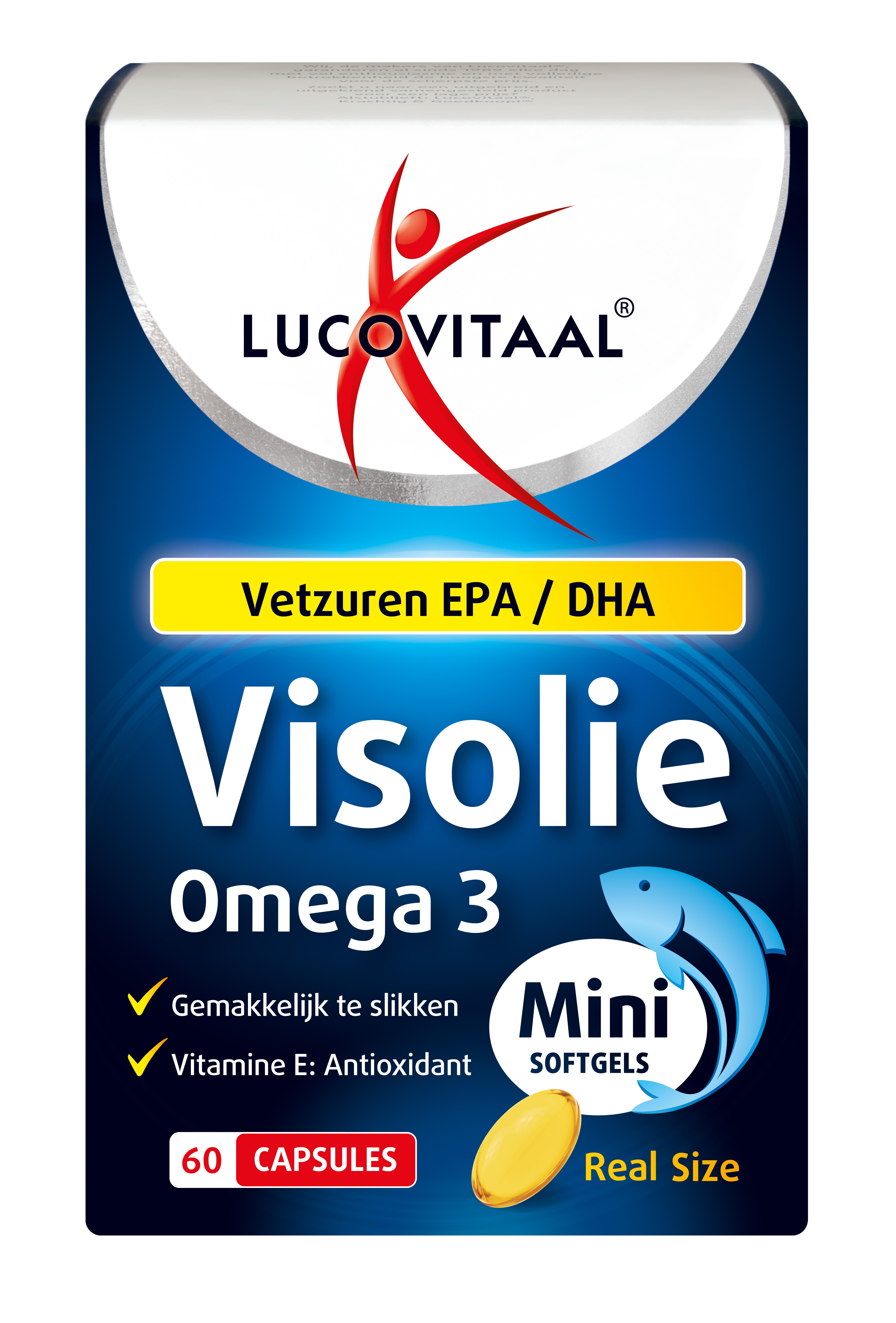 LUCOVITAAL VISOLIE OMEGA 3 MINI SOFTGELS