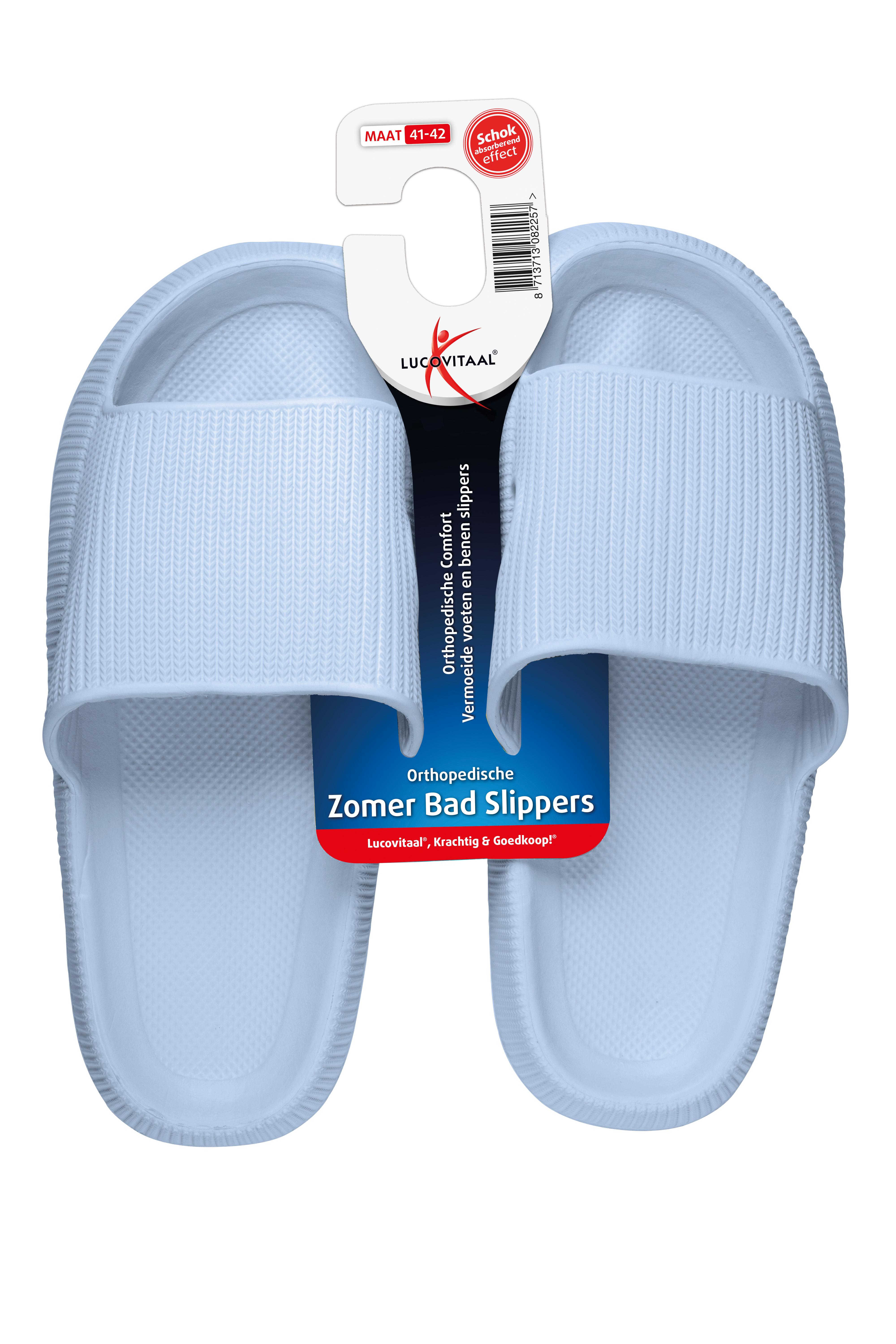 LUCOVITAAL BADSLIPPER ORTHOPEDISCH 41-42 BLAUW