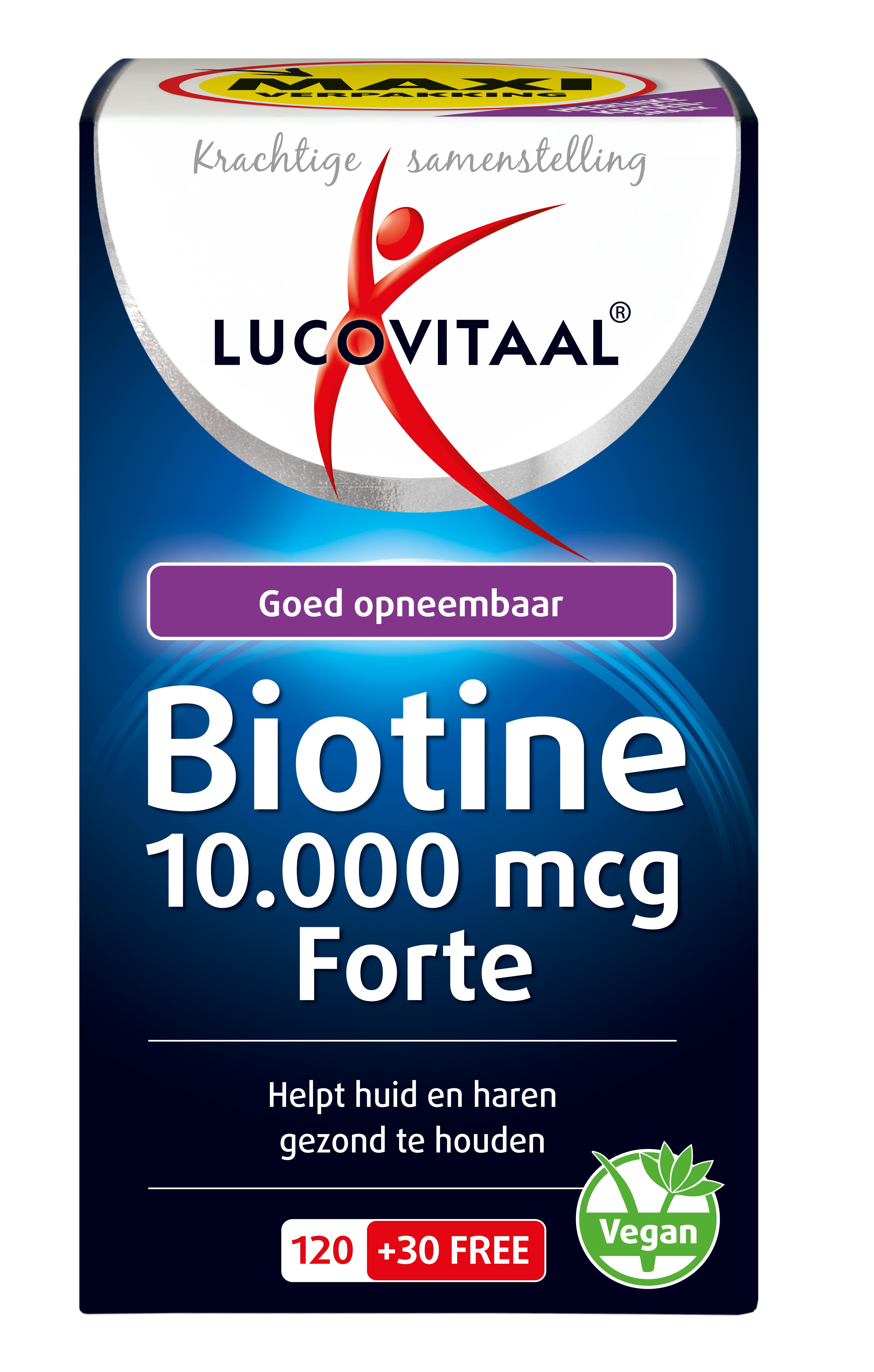 LUCOVITAAL BIOTINE 10.000 MCG FORTE ZIUIGTBL