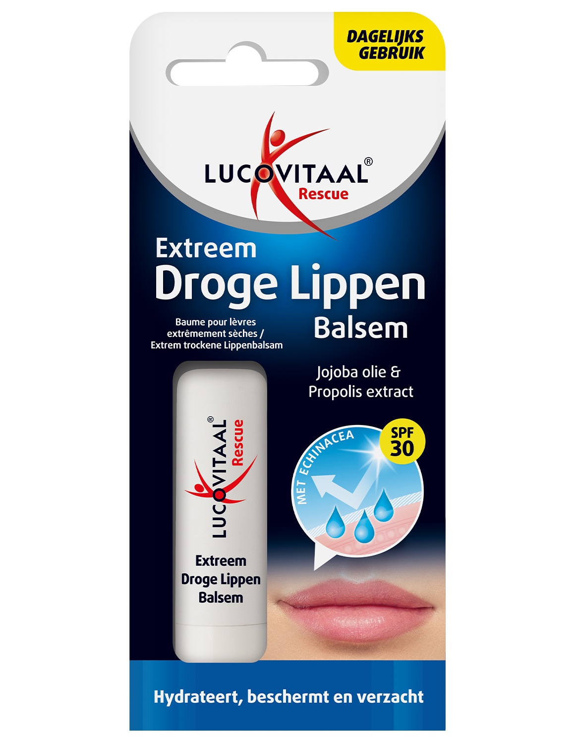 LUCOVITAAL LIPPENBALSEM RESCUE EXTREEM DROGE LIPPEN